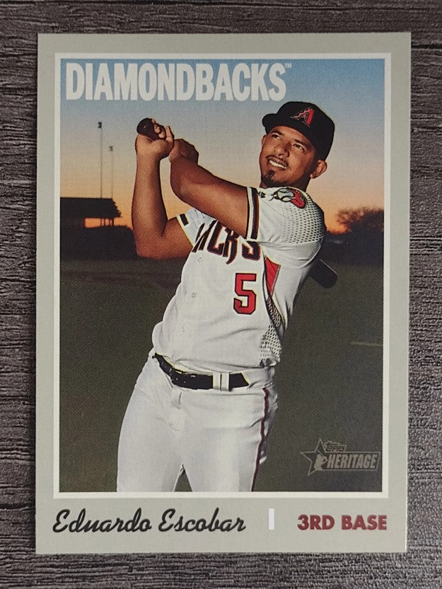 2019 Topps Heritage #589 Eduardo Escobar