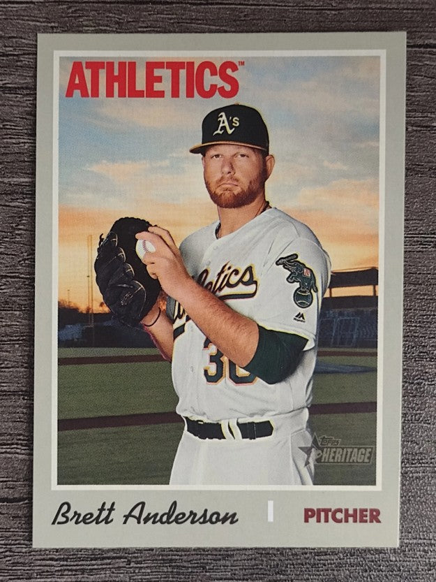 2019 Topps Heritage #677 Brett Anderson