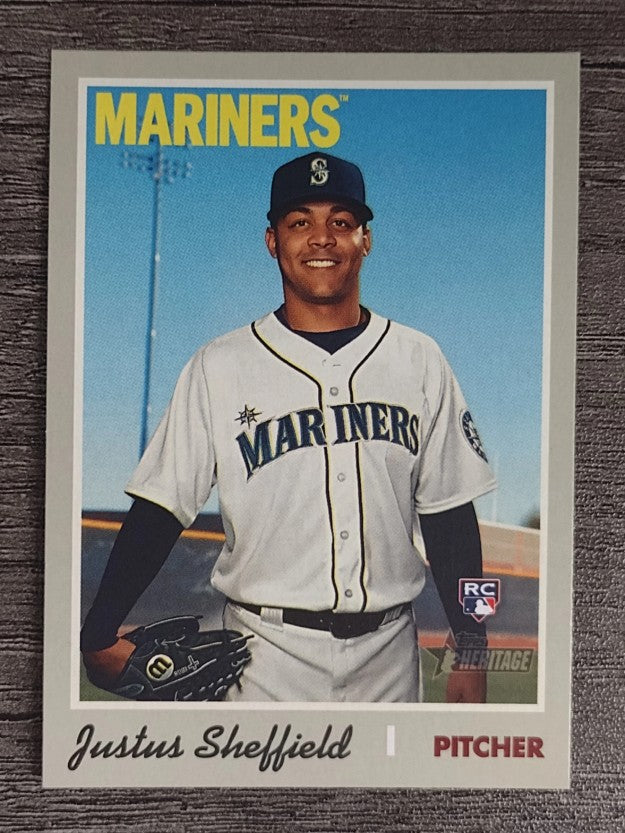 2019 Topps Heritage #525 Justus Sheffield RC
