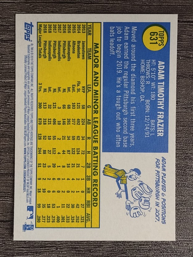 2019 Topps Heritage #631 Adam Frazier