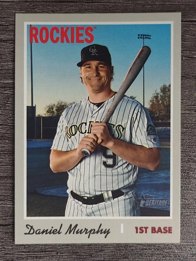 2019 Topps Heritage #544 Daniel Murphy