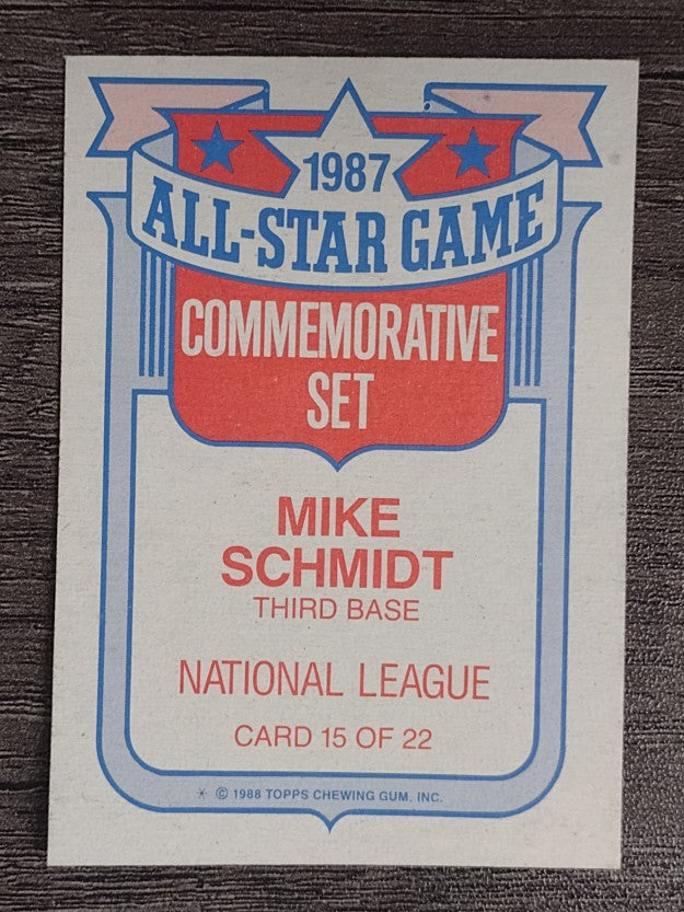 1988 Topps Glossy All-Stars #15 Mike Schmidt