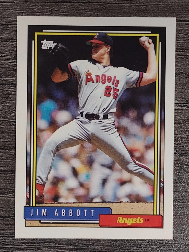 1992 Topps #530 Jim Abbott