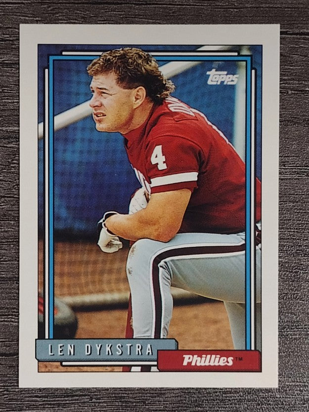 1992 Topps #200 Len Dykstra