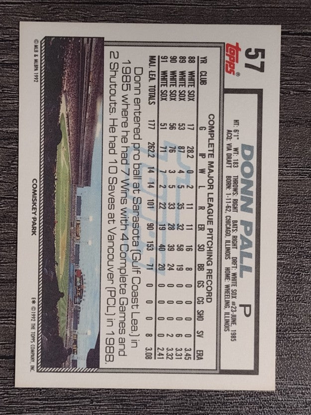 1992 Topps #57 Donn Pall