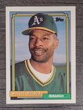1992 Topps #536 Willie Wilson