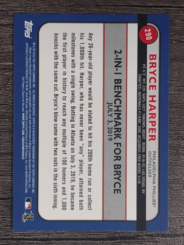 2020 Topps Big League #290 Bryce Harper HL