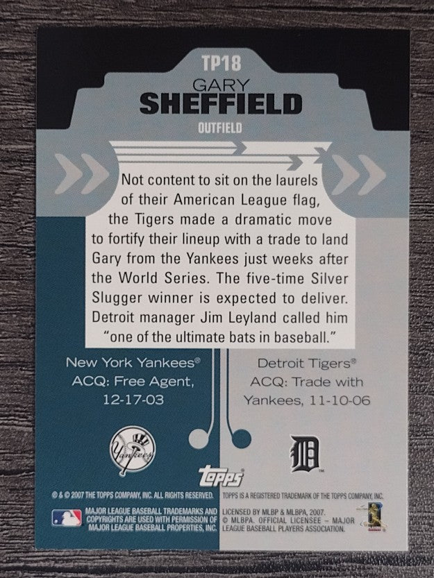 2007 Topps Trading Places #TP18 Gary Sheffield