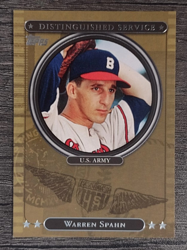 2007 Topps Distinguished Service #DS22 Warren Spahn
