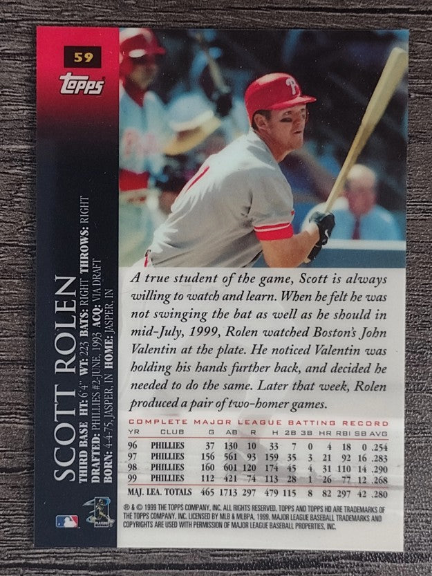 2000 Topps HD #59 Scott Rolen