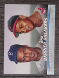 2001 Topps Combos #TC20 Jackie Robinson/Larry Doby