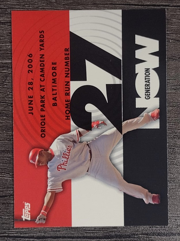 2007 Topps Generation Now #GN27 Ryan Howard