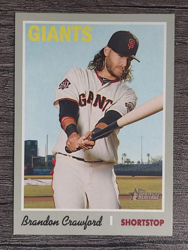 2019 Topps Heritage #478 Brandon Crawford SP