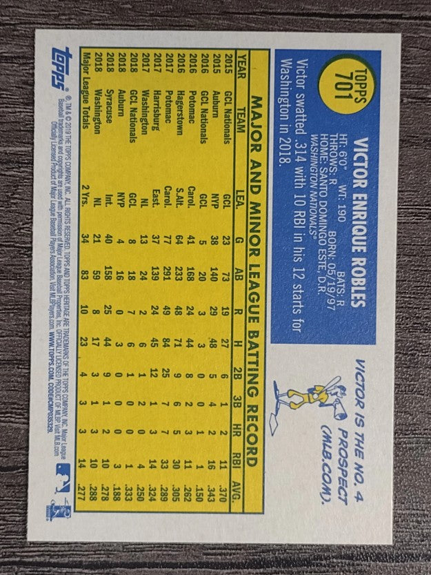 2019 Topps Heritage #701 Victor Robles SP