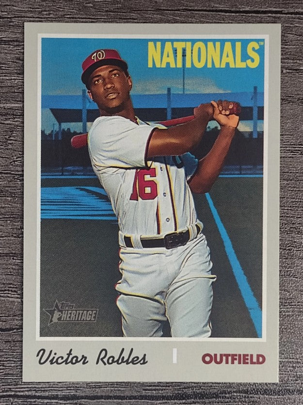 2019 Topps Heritage #701 Victor Robles SP