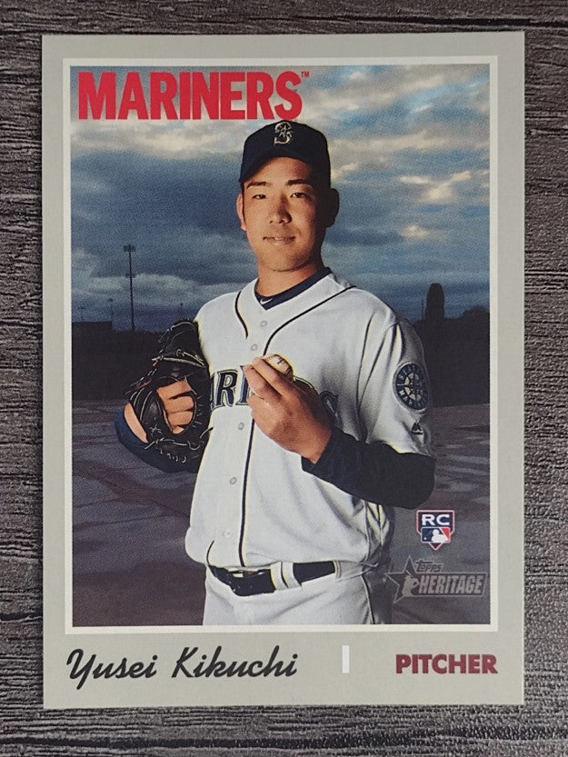 2019 Topps Heritage #526 Yusei Kikuchi RC
