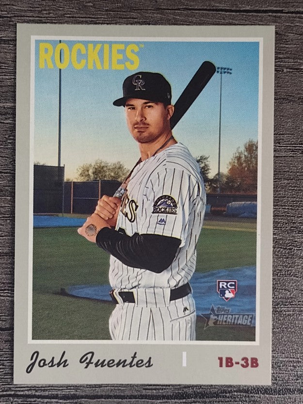 2019 Topps Heritage #647 Josh Fuentes RC