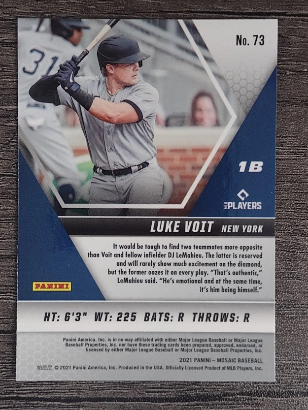 2021 Panini Mosaic #73 Luke Voit