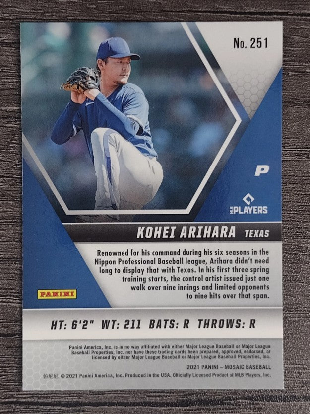 2021 Panini Mosaic #251 Kohei Arihara RC