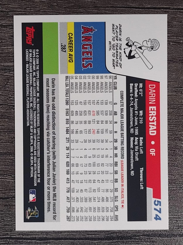 2006 Topps #574 Darin Erstad