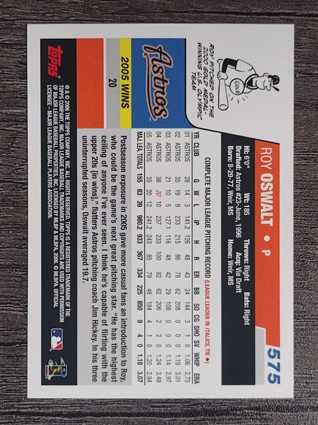 2006 Topps #575 Roy Oswalt