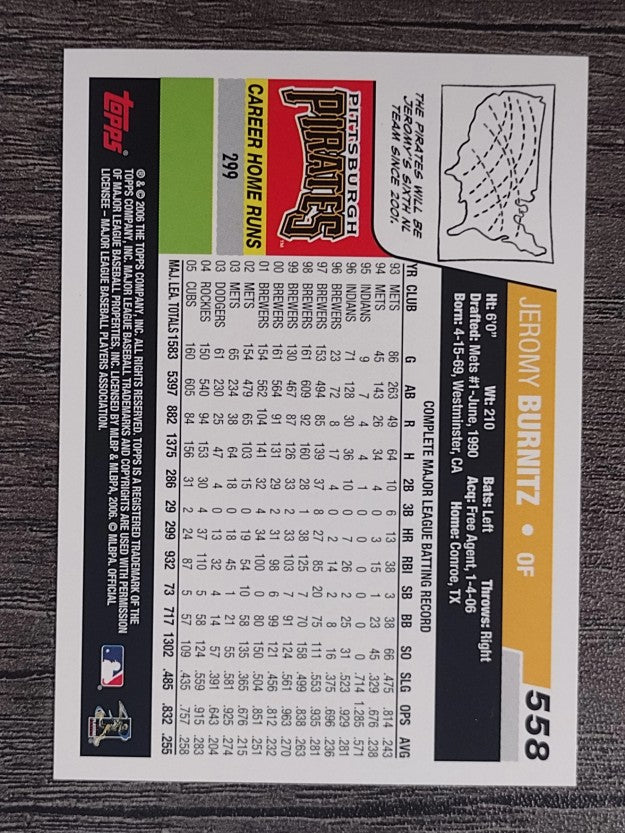 2006 Topps #558 Jeromy Burnitz