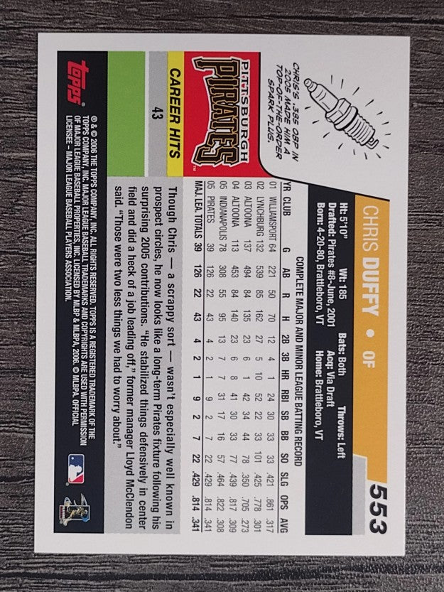 2006 Topps #553 Chris Duffy