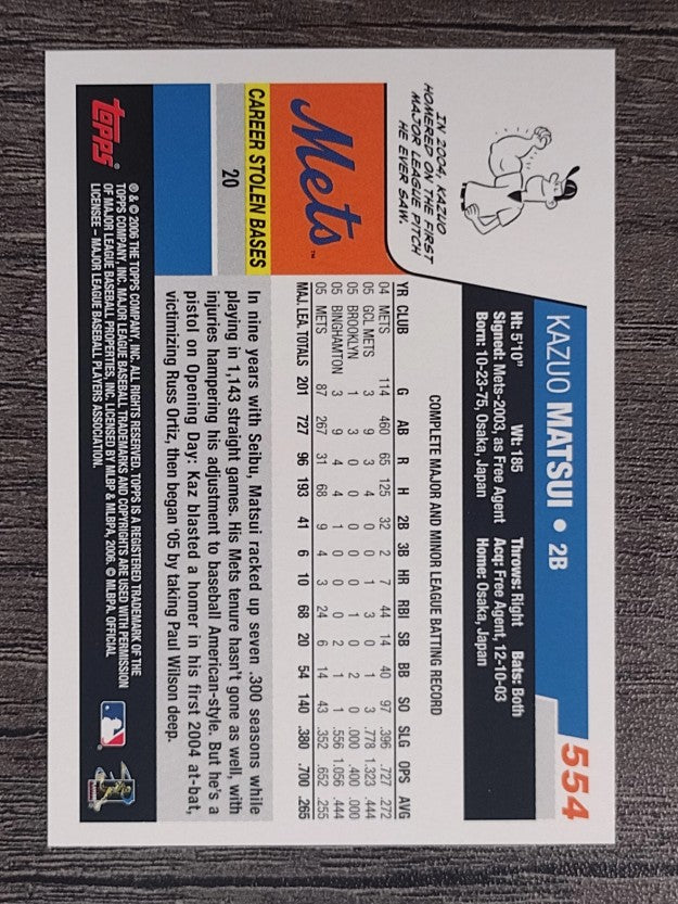2006 Topps #554 Kazuo Matsui