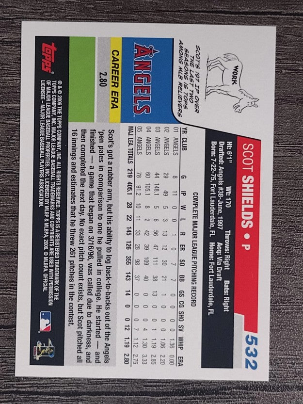 2006 Topps #532 Scot Shields