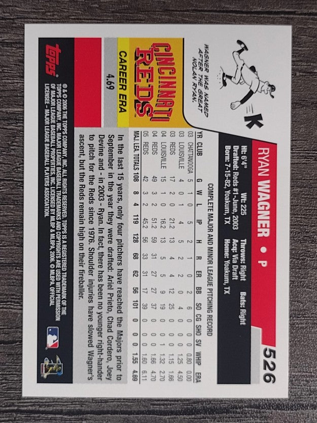 2006 Topps #526 Ryan Wagner