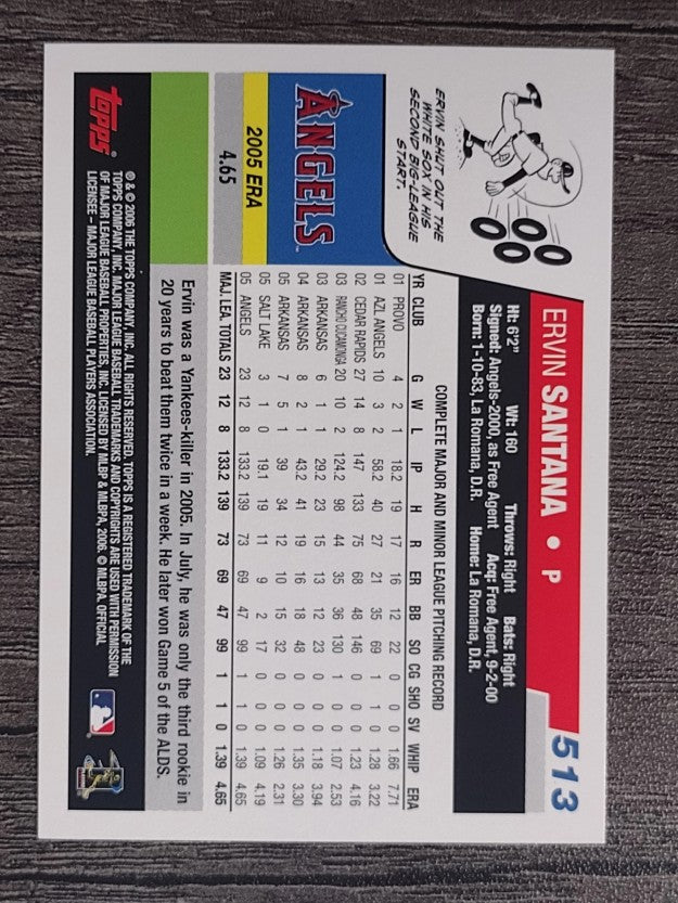 2006 Topps #513 Ervin Santana