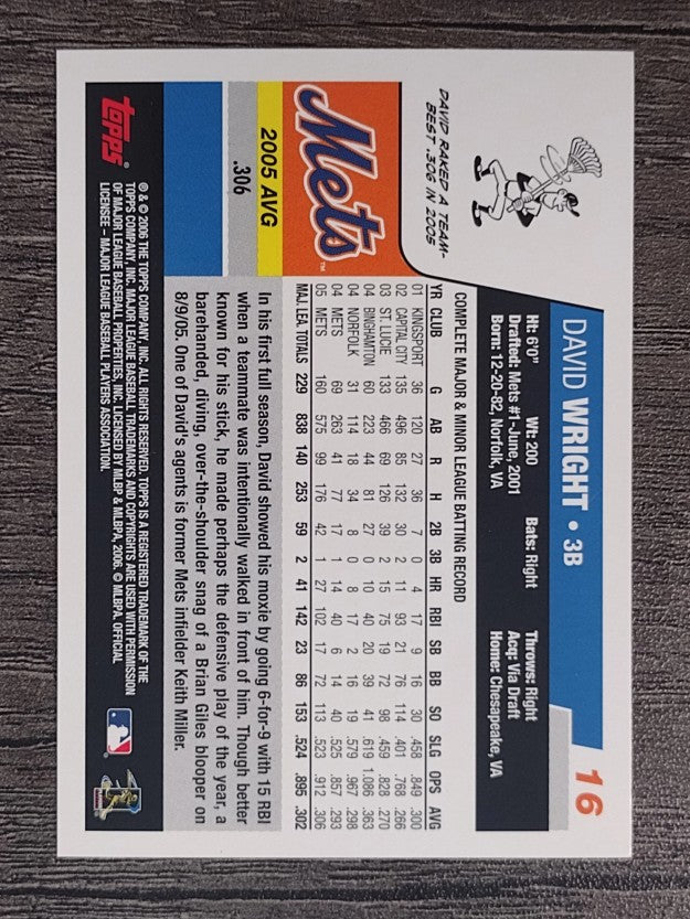 2006 Topps #16 David Wright