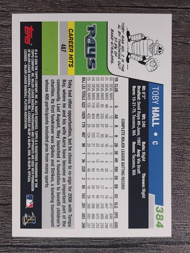 2006 Topps #384 Toby Hall