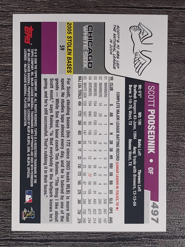 2006 Topps #497 Scott Podsednik