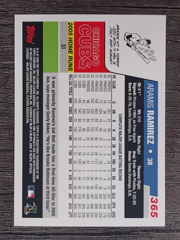 2006 Topps #365 Aramis Ramirez