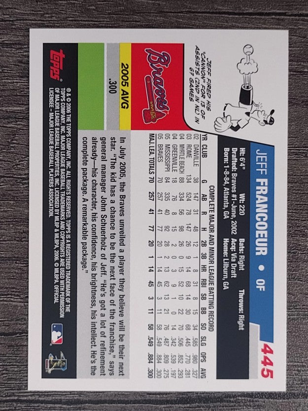 2006 Topps #445 Jeff Francoeur