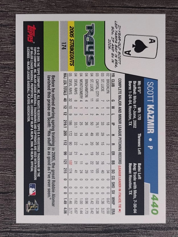 2006 Topps #440 Scott Kazmir