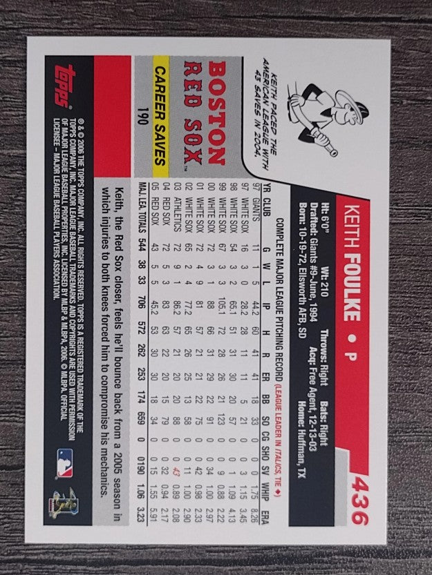 2006 Topps #436 Keith Foulke
