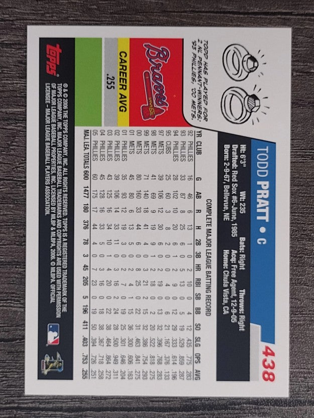 2006 Topps #438 Todd Pratt