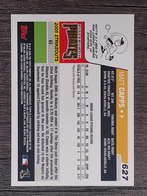 2006 Topps #627 Matt Capps