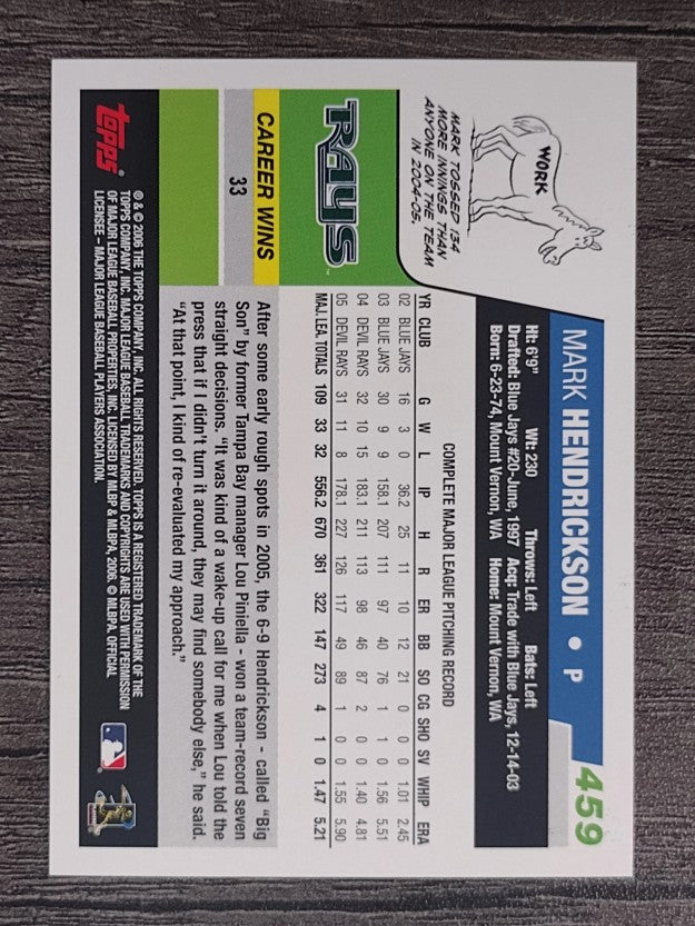 2006 Topps #459 Mark Hendrickson