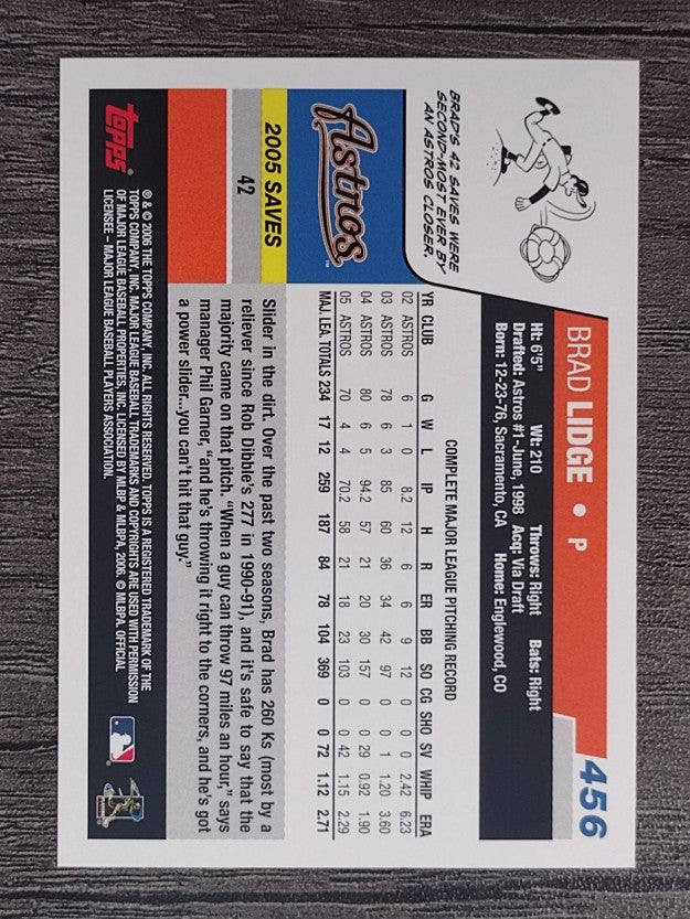 2006 Topps #456 Brad Lidge