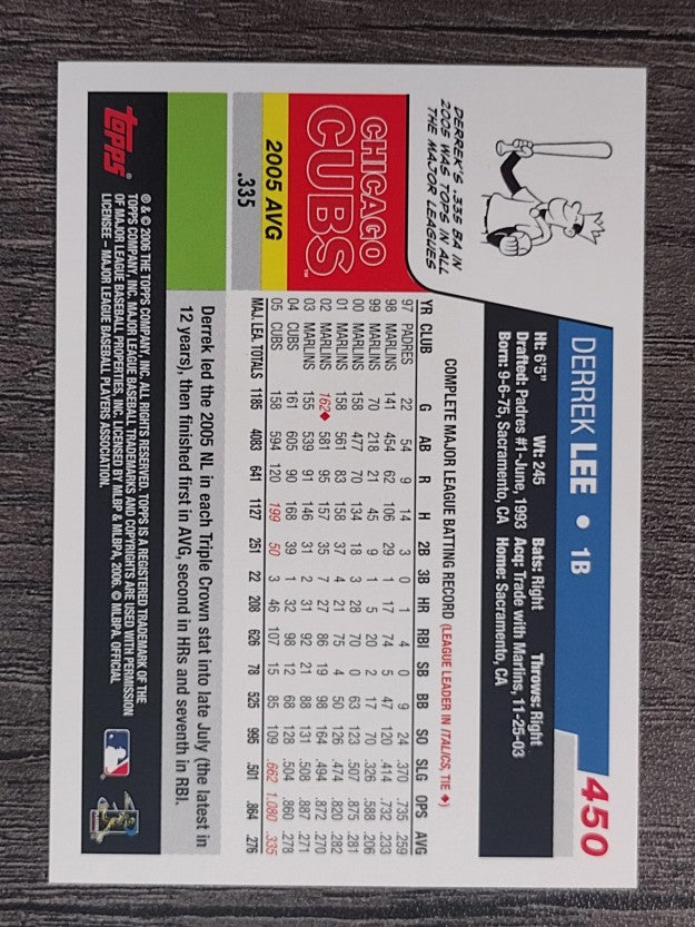 2006 Topps #450 Derrek Lee