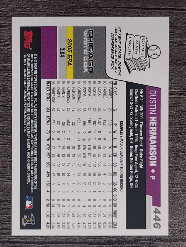 2006 Topps #446 Dustin Hermanson