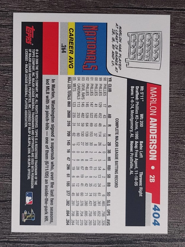 2006 Topps #404 Marlon Anderson
