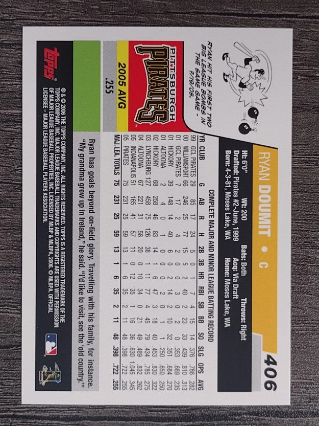 2006 Topps #406 Ryan Doumit