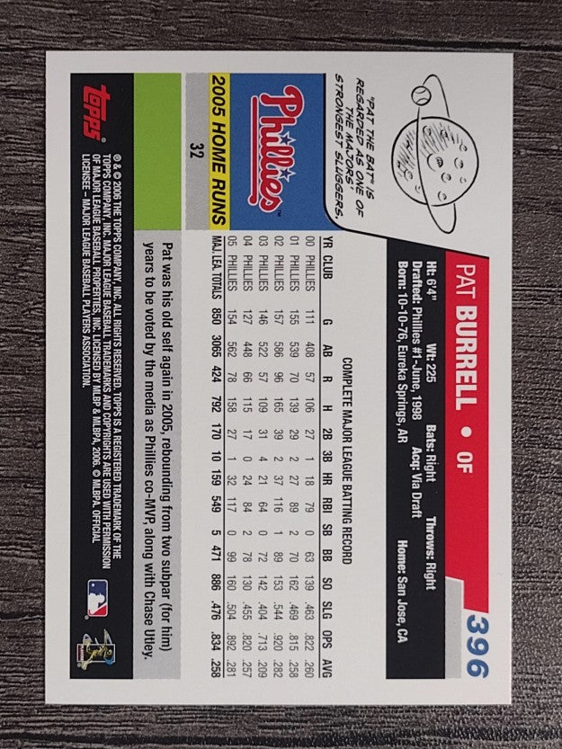 2006 Topps #396 Pat Burrell