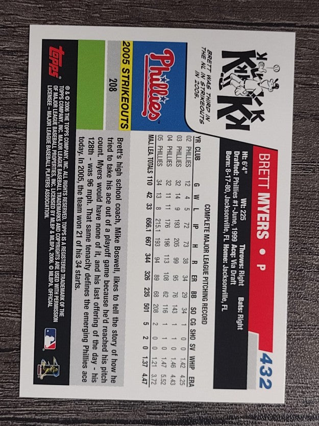 2006 Topps #432 Brett Myers