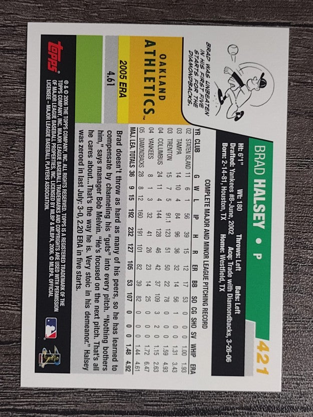 2006 Topps #421 Brad Halsey