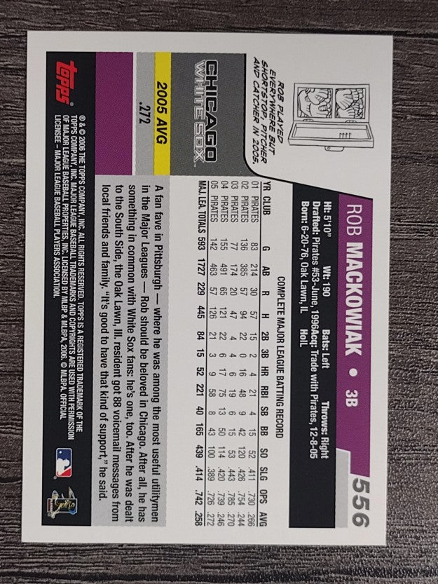 2006 Topps #556 Rob Mackowiak